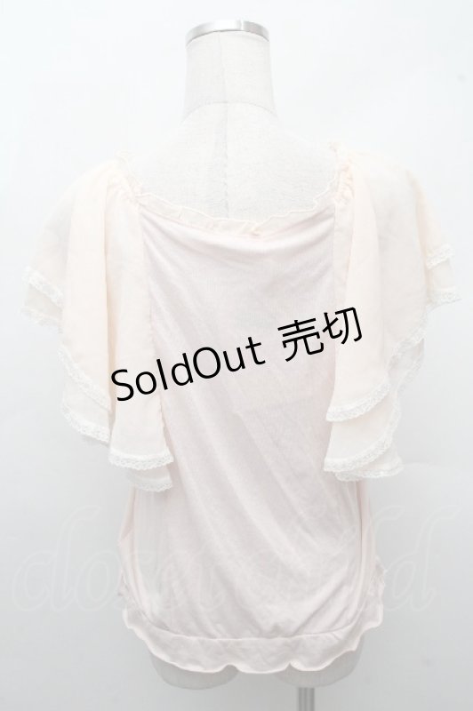 画像2: axes femme / シフォン袖トップス  ピンク S-26-04-18-1030-AX-TO-HR-ZS (2)