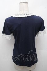 画像2: axes femme / バラ襟インナーPO  ネイビー S-26-04-18-1035-AX-TO-HR-ZS (2)
