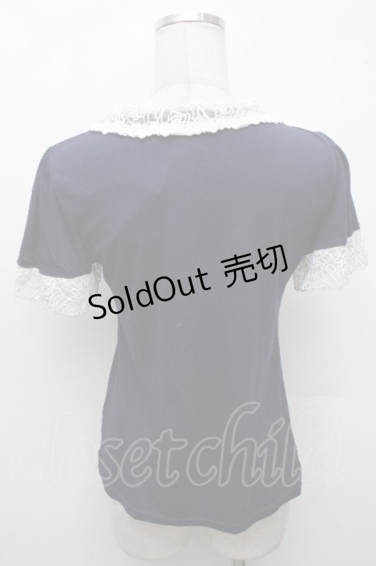 画像2: axes femme / バラ襟インナーPO  ネイビー S-26-04-18-1035-AX-TO-HR-ZS (2)