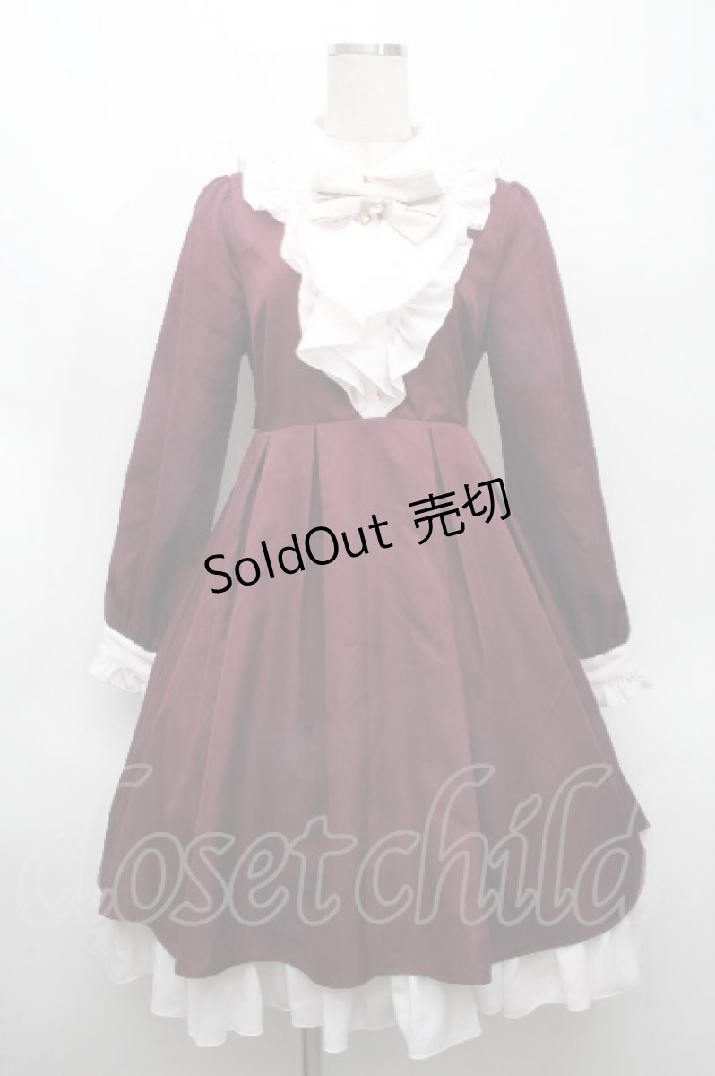 画像1: Amavel / Gothic dollフィッシュテールワンピース  ワイン S-26-04-18-1044-CA-OP-TE-ZS (1)