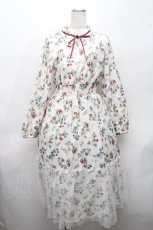 画像1: axes femme / ベリー柄ロングワンピース  アイボリー S-26-04-18-1045-AX-OP-HR-ZS (1)