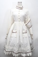 画像1: ALICE and the PIRATES / Roses cross emblemナースワンピース  キナリｘボルドー S-26-04-18-1048-PA-OP-HR-ZS (1)