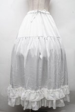 画像1: Chalmiere / ロングフリルペチスカート  白 S-26-04-18-1055-0-SK-HR-ZS (1)