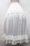 画像2: Chalmiere / ロングフリルペチスカート  白 S-26-04-18-1055-0-SK-HR-ZS (2)