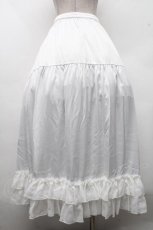 画像2: Chalmiere / ロングフリルペチスカート  白 S-26-04-18-1055-0-SK-HR-ZS (2)
