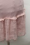 画像3: axes femme / 繊細レースミディ丈ペチスカート  ピンク S-26-04-18-1056-AX-SK-HR-ZS (3)