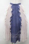 画像1: axes femme / 配色フリル×プリーツスカート  オフｘネイビー S-26-04-18-1058-AX-SK-HR-ZS (1)