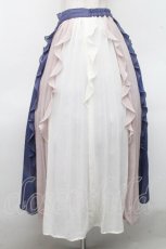 画像3: axes femme / 配色フリル×プリーツスカート  オフｘネイビー S-26-04-18-1058-AX-SK-HR-ZS (3)