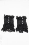 画像2: Angelic Pretty / クロスチャームレース手甲  黒 S-26-04-18-1001-AP-ZA-HR-ZS (2)