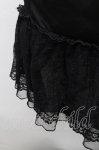 画像3: axes femme / 繊細レースミディ丈ペチスカート  黒 S-26-04-18-1063-AX-SK-HR-ZS (3)