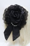 画像2: ATELIER PIERROT / 薔薇レースカチューシャ  黒 S-26-04-18-1008-EL-ZA-HR-ZS (2)