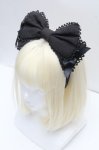 画像1: LOLITA / リボンカチューシャ  黒 S-26-04-18-1009-LO-TO-HR-ZS (1)