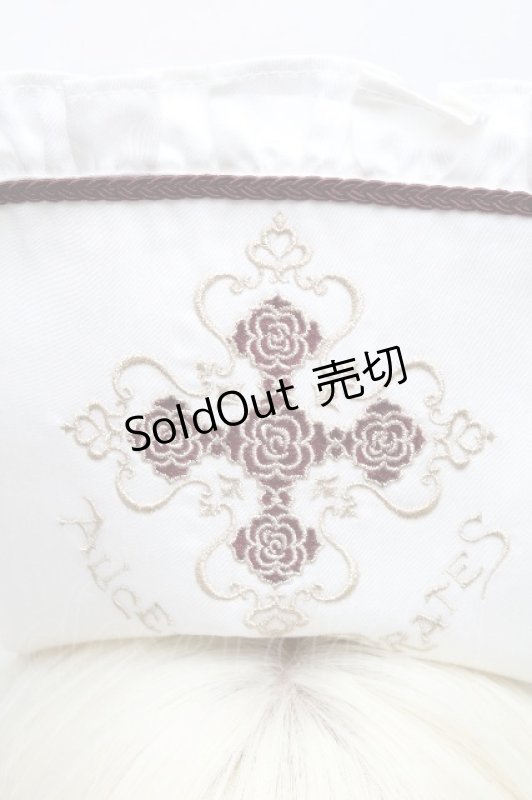 画像3: ALICE and the PIRATES / Roses cross emblemナースキャップ  アイボリー S-26-04-18-1011-PA-AC-HR-ZS (3)