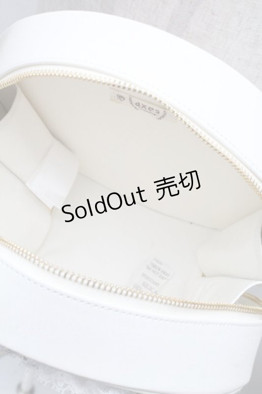 画像5: axes femme / ローズケーキモチーフバッグ  白 S-26-04-18-1015-AX-BG-HR-ZS (5)