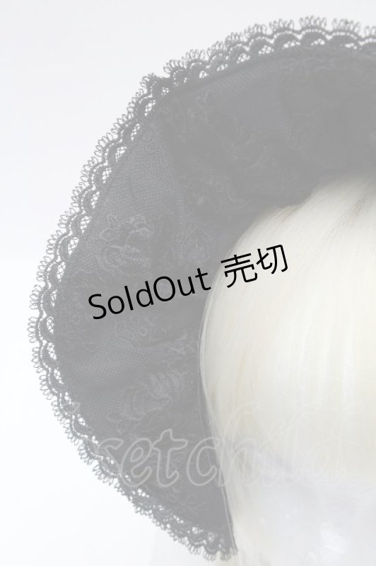 画像4: Chalmiere / ハーフボンネ  黒 S-26-04-18-1002-0-AC-HR-ZS (4)