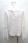 画像2: Amavel / アンティークバックル フレアスリーブブラウス F 白 S-26-04-18-1018-CA-BL-TE-ZS (2)