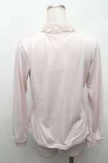 画像2: axes femme / レースカラーカットブラウス  ピンク S-26-04-18-1029-AX-TO-HR-ZS (2)