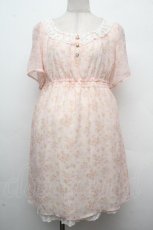 画像1: LOLITA / 花柄シフォン切替チュニック  ピンク S-26-04-19-041-LO-TO-HR-ZS (1)