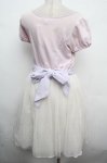 画像2: E hyphen world gallery / Disney/チュール切替ワンピース  ピンクｘラベンダーｘアイボリー S-26-04-19-042-LO-OP-HR-ZS (2)