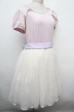 画像3: E hyphen world gallery / Disney/チュール切替ワンピース  ピンクｘラベンダーｘアイボリー S-26-04-19-042-LO-OP-HR-ZS (3)