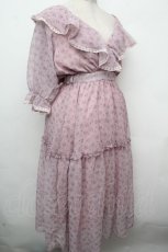 画像3: Swankiss / ローズシフォンワンピース  ピンク S-26-04-19-044-CA-OP-HR-ZS (3)
