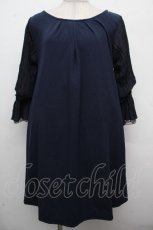 画像1: axes femme / バックシャンチュニック  紺 S-26-04-19-049-AX-BL-AS-ZS (1)