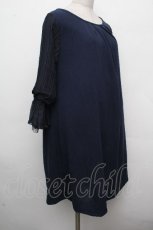 画像3: axes femme / バックシャンチュニック  紺 S-26-04-19-049-AX-BL-AS-ZS (3)