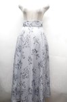 画像1: Maison de FLEUR / フラワープリントスカート  サックス S-26-04-19-056-LO-SK-ET-ZS (1)