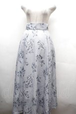 画像1: Maison de FLEUR / フラワープリントスカート  サックス S-26-04-19-056-LO-SK-ET-ZS (1)