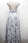 画像2: Maison de FLEUR / フラワープリントスカート  サックス S-26-04-19-056-LO-SK-ET-ZS (2)