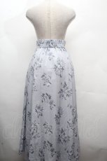 画像2: Maison de FLEUR / フラワープリントスカート  サックス S-26-04-19-056-LO-SK-ET-ZS (2)