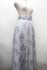 画像3: Maison de FLEUR / フラワープリントスカート  サックス S-26-04-19-056-LO-SK-ET-ZS (3)