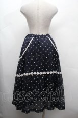 画像2: Jane Marple / Sprinkled flowers レーストリミングスカート M ネイビー S-26-04-19-057-JM-SK-SZ-ZS (2)