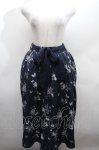 画像1: axes femme / パピヨンフルールプリントスカート  紺 S-26-04-19-059-AX-SK-HR-ZS (1)
