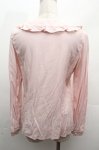画像2: E hyphen world gallery / フリルブラウス  ピンク S-26-04-19-016-LO-BL-HR-ZS (2)