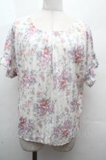 画像1: axes femme / シャドーストライプブラウス  オフ S-26-04-19-003-AX-BL-HR-ZS (1)