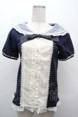 画像1: axes femme /  ブラウス風プルオーバー   S-26-04-19-024-AX-BL-HR-ZS (1)