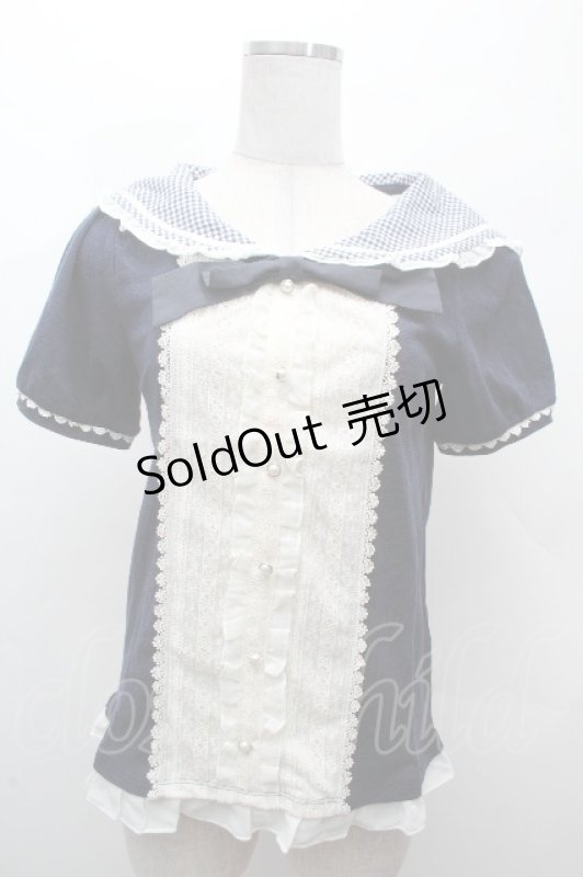 画像1: axes femme /  ブラウス風プルオーバー   S-26-04-19-024-AX-BL-HR-ZS (1)