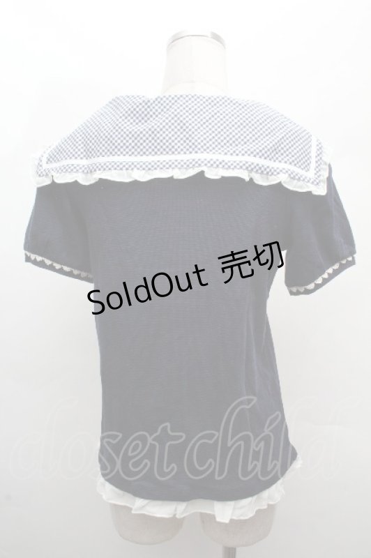 画像2: axes femme /  ブラウス風プルオーバー   S-26-04-19-024-AX-BL-HR-ZS (2)