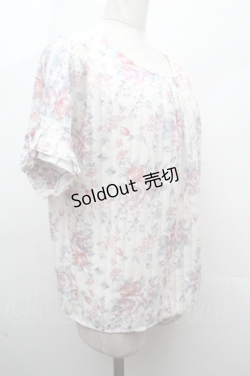 画像3: axes femme / シャドーストライプブラウス  オフ S-26-04-19-003-AX-BL-HR-ZS (3)