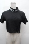 画像1: REFLEM / ハイネッククロップドTシャツ  黒 S-26-04-19-030-PU-TO-HR-ZS (1)