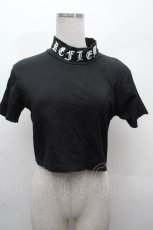 画像1: REFLEM / ハイネッククロップドTシャツ  黒 S-26-04-19-030-PU-TO-HR-ZI (1)