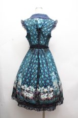 画像3: Ozz oneste / 総柄ノースリーブワンピース  ブルー S-26-04-20-043-OO-OP-AS-ZS (3)