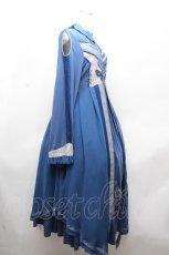 画像2: Ozz oneste / ローズクロス刺繍肩開きワンピース  青 S-26-04-20-045-OO-OP-SA-ZS (2)