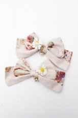 画像1: Miss Point / Forest Book 3.0リボンピン  ベージュ S-26-04-20-1006-0-AC-HR-ZS (1)