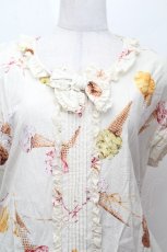 画像4: PINK HOUSE / アイスクリームプリントワンピース  アイボリー S-26-04-20-1035-LO-OP-HR-ZS (4)