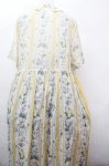 画像2: Jane Marple Dans Le Salon /Pale rosesリンクルドレス  イエロー S-26-04-20-1037-JM-OP-AS-ZS (2)