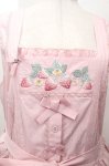 画像4: Nyanya / Strawberry Flowers on the Hill4.0ジャンパースカート L ピンク S-26-04-20-1039-EL-OP-HR-ZS (4)