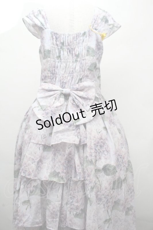 画像2: Forest Wardrobe（海外ロリータブランド） / Forest Basket3.0 ジャンパースカート(アジサイ)  ラベンダー S-26-04-20-1040-LO-OP-HR-ZS (2)