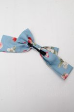 画像2: Miss Point / Early Summer Berry Picture Bookリボンバレッタ  サックス S-26-04-20-1007-0-OP-HR-ZS (2)